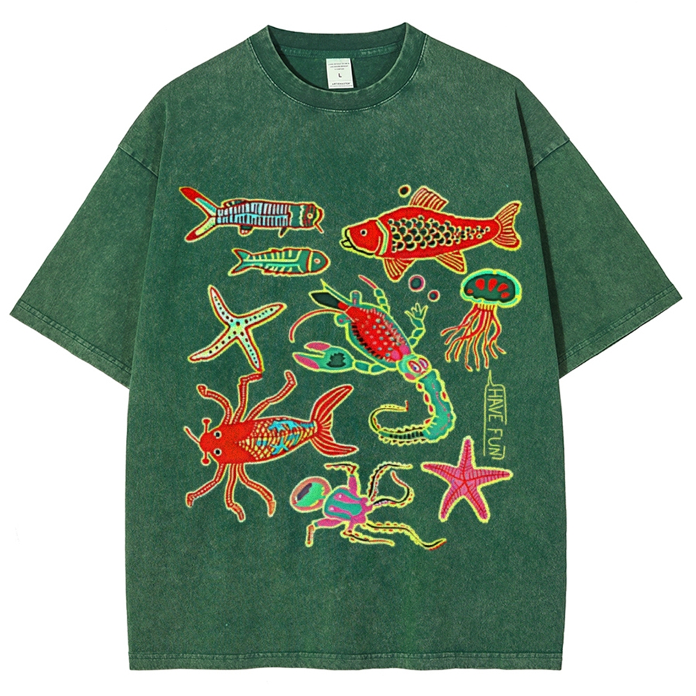 Have Fun Unisex Vintage Washed Tee