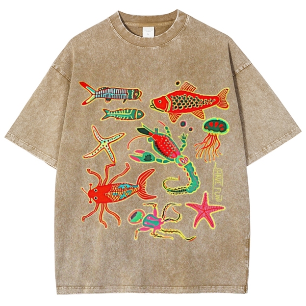 Have Fun Unisex Vintage Washed Tee