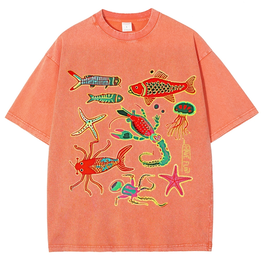 Have Fun Unisex Vintage Washed Tee