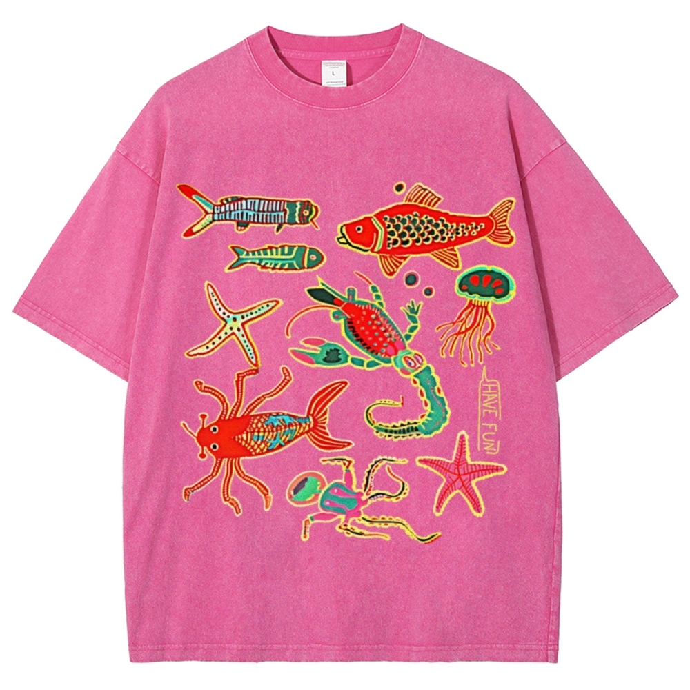Have Fun Unisex Vintage Washed Tee