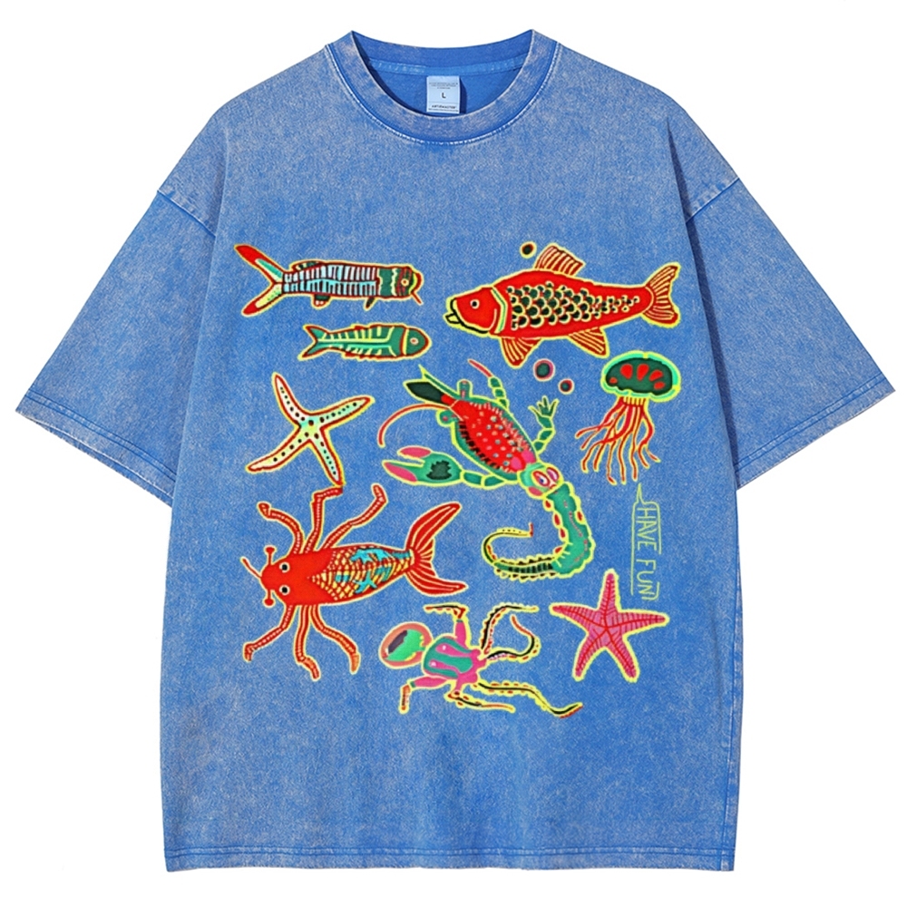 Have Fun Unisex Vintage Washed Tee