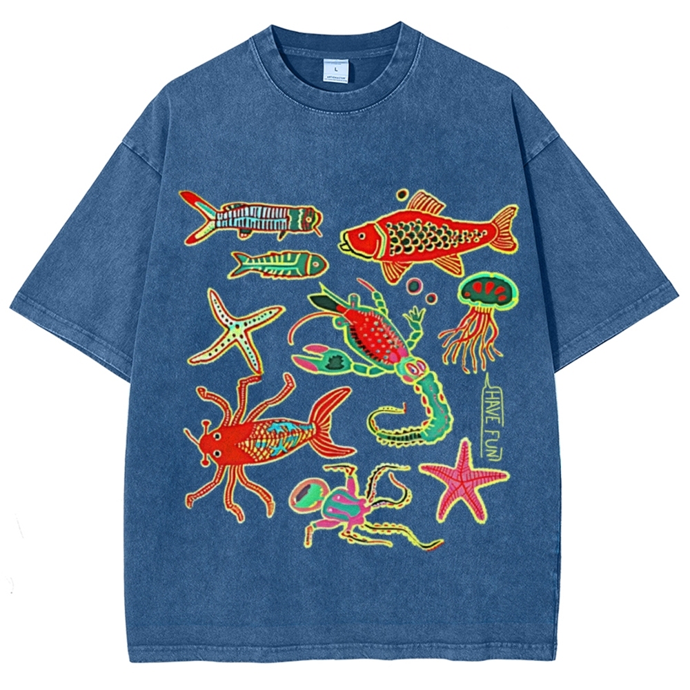 Have Fun Unisex Vintage Washed Tee