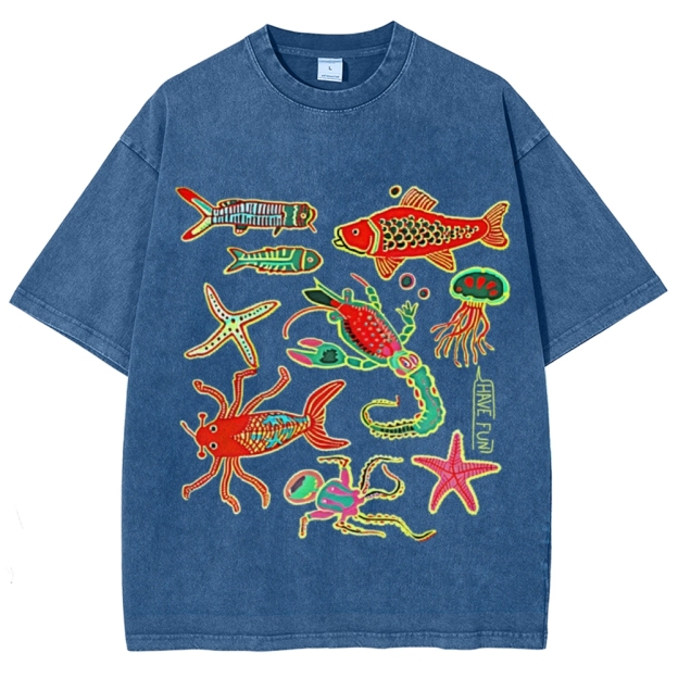 Have Fun Unisex Vintage Washed Tee