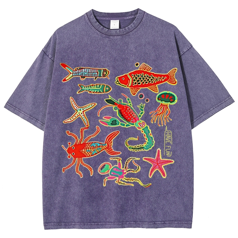 Have Fun Unisex Vintage Washed Tee
