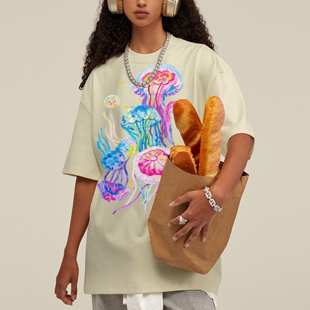 Jellyfish Unisex Vintage Washed Tee