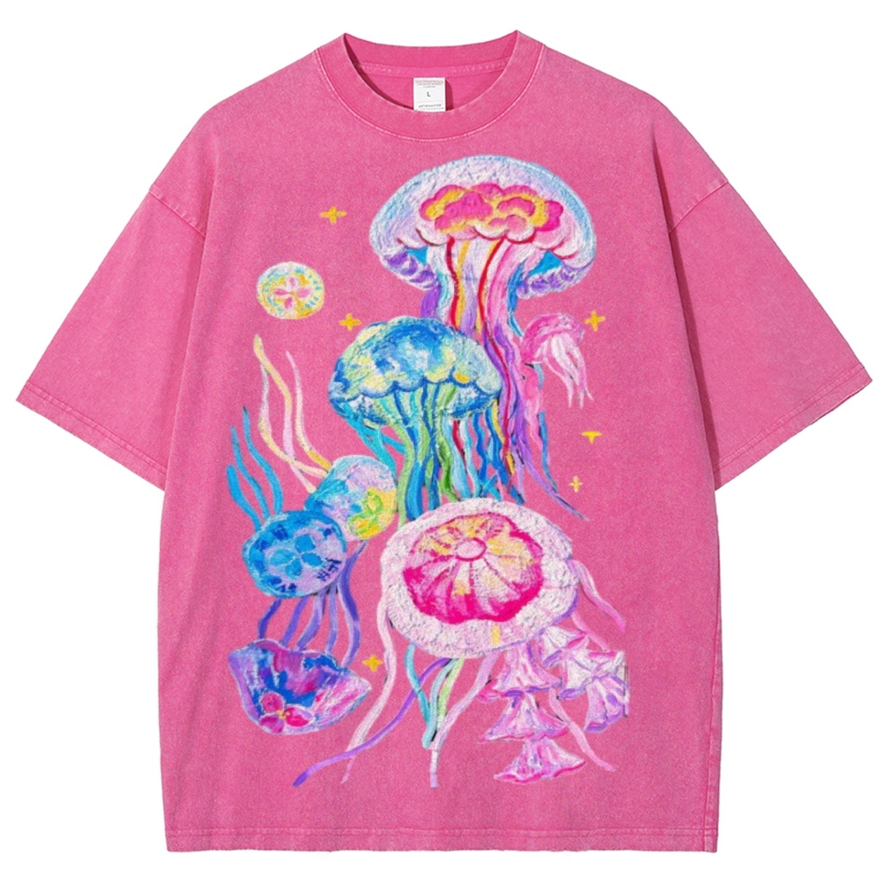 Jellyfish Unisex Vintage Washed Tee