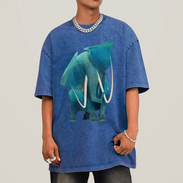 Big Elephants Unisex Vintage Washed Tee