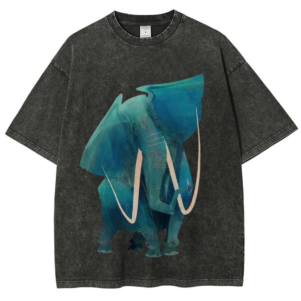 Big Elephants Unisex Vintage Washed Tee