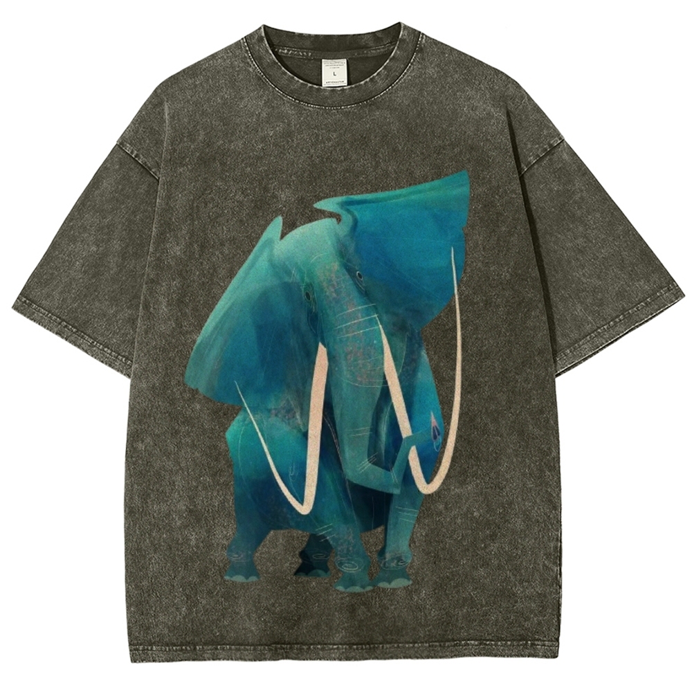 Big Elephants Unisex Vintage Washed Tee