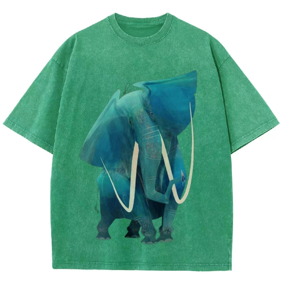 Big Elephants Unisex Vintage Washed Tee