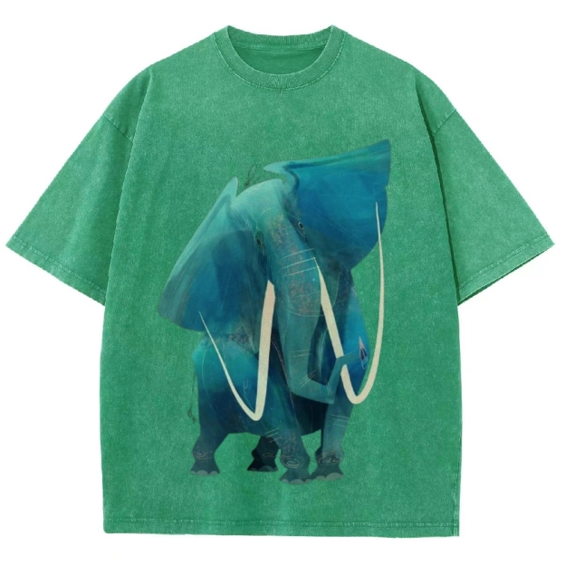 Big Elephants Unisex Vintage Washed Tee