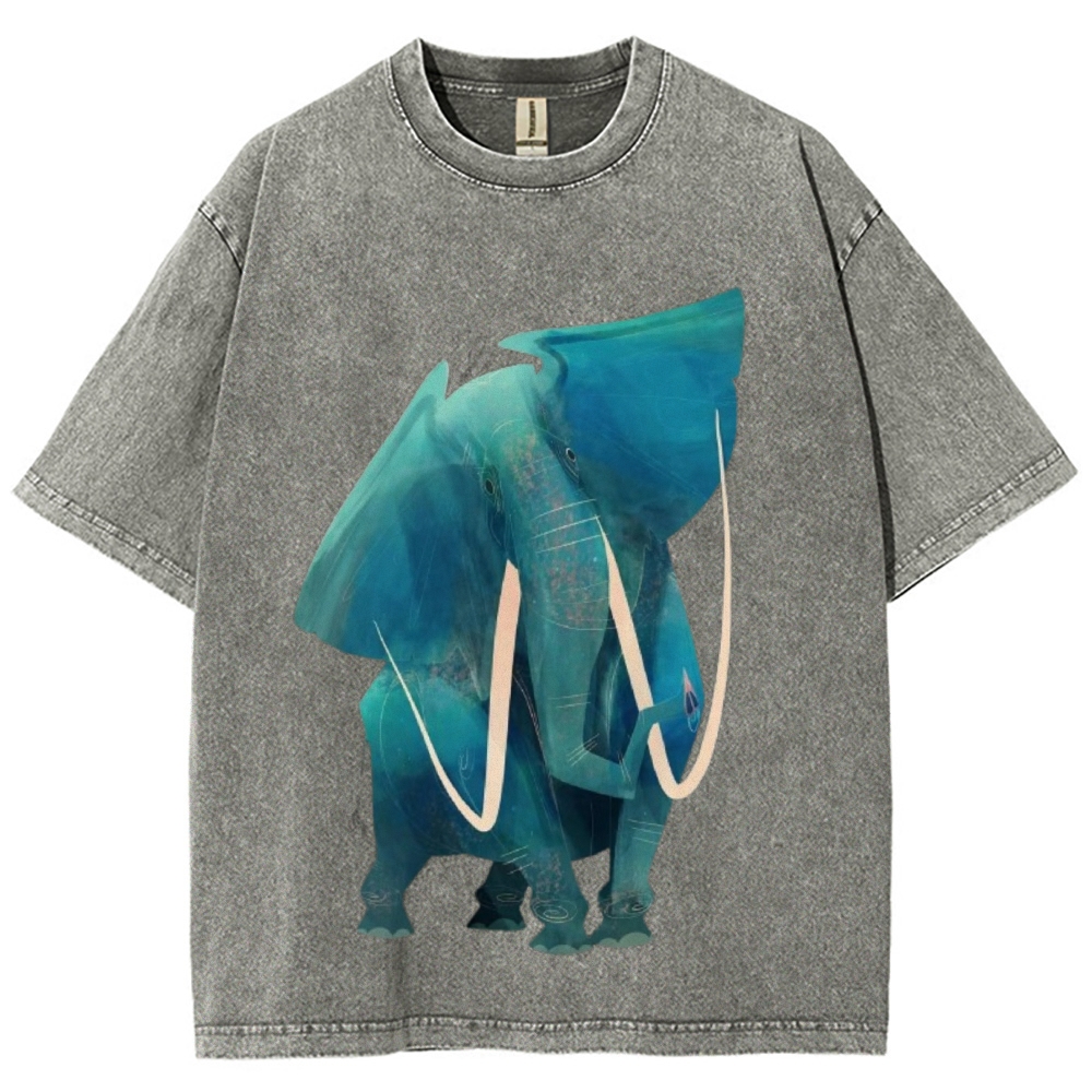 Big Elephants Unisex Vintage Washed Tee
