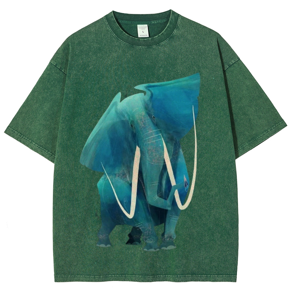 Big Elephants Unisex Vintage Washed Tee