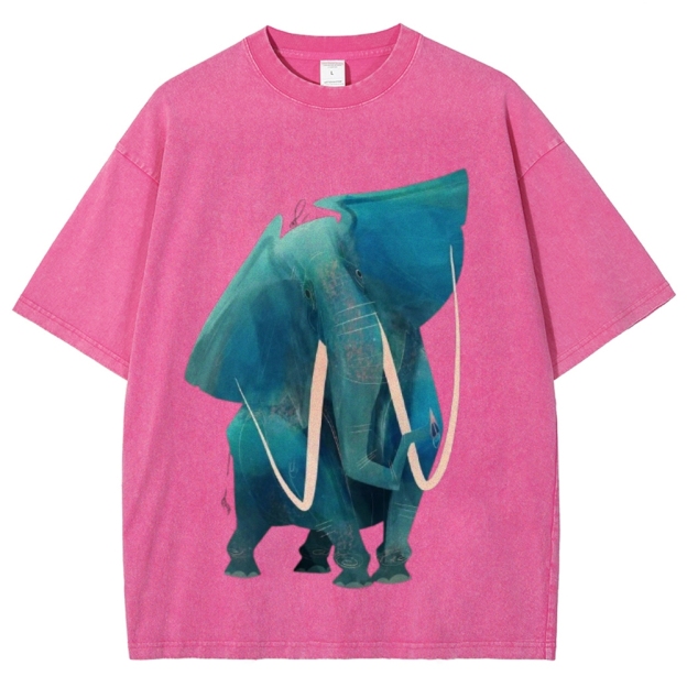 Big Elephants Unisex Vintage Washed Tee