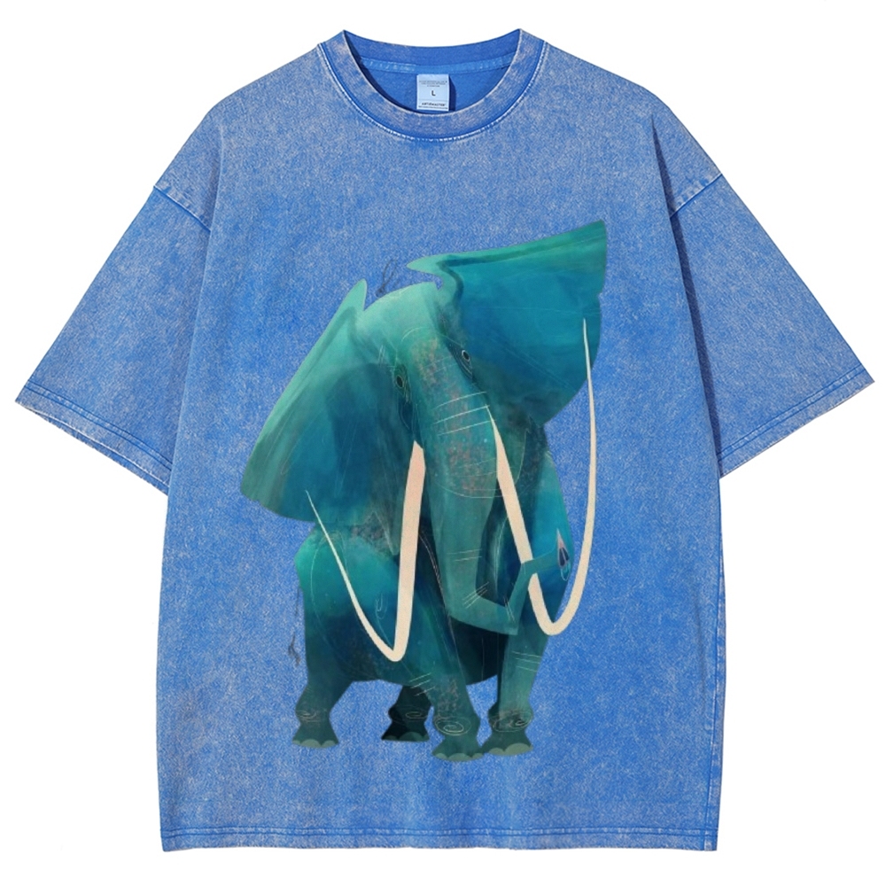 Big Elephants Unisex Vintage Washed Tee