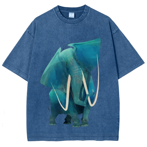 Big Elephants Unisex Vintage Washed Tee