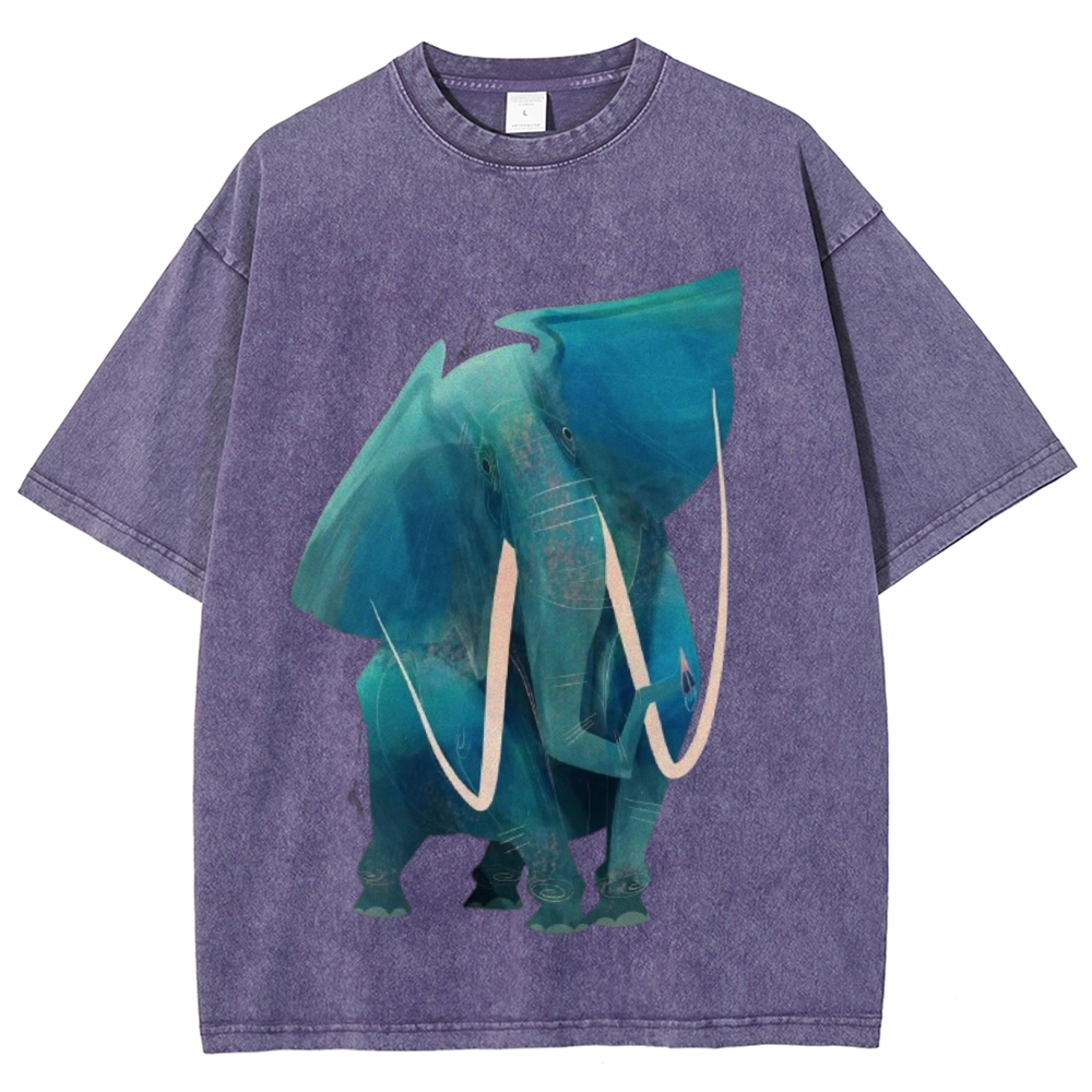 Big Elephants Unisex Vintage Washed Tee