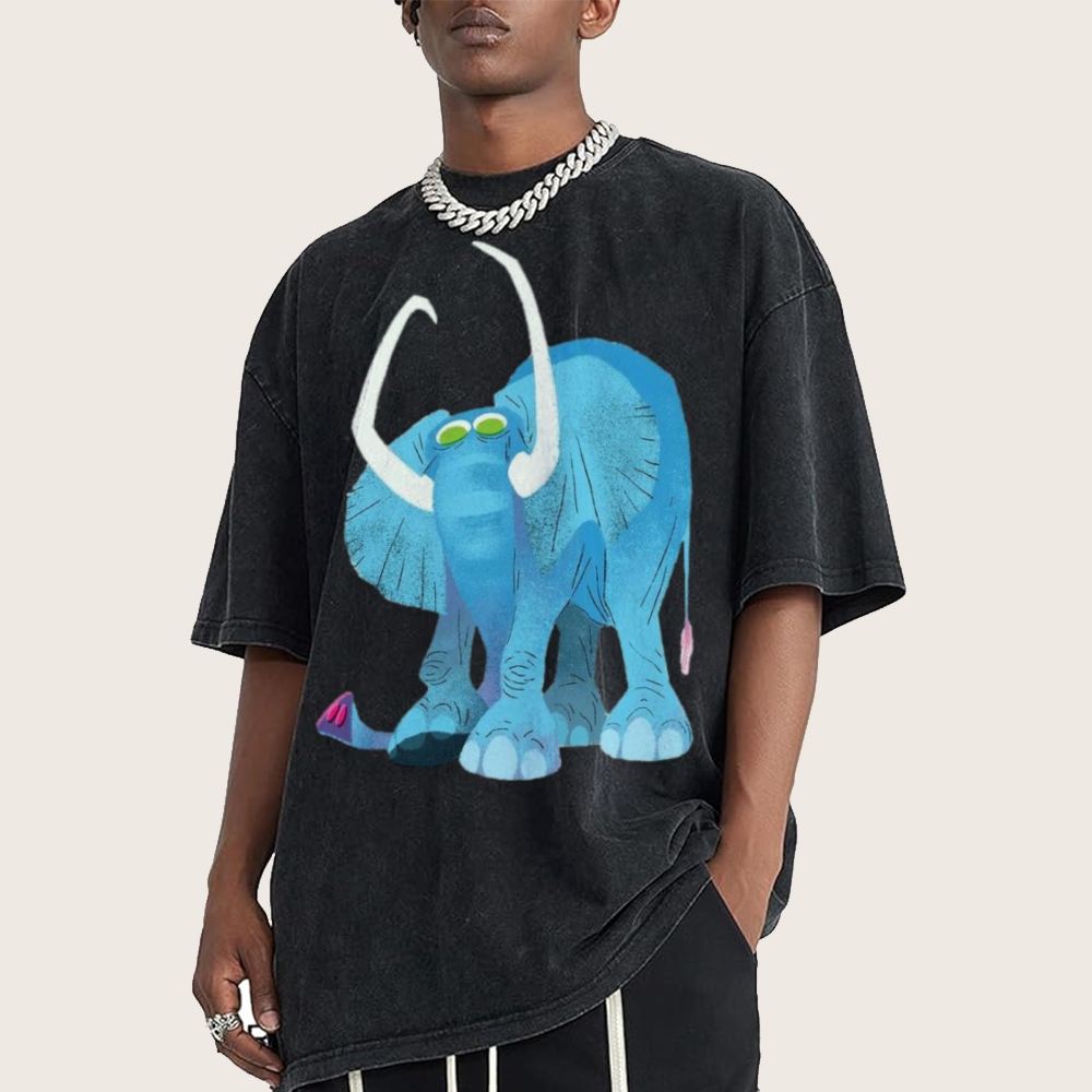 Cute Mammoth Unisex Vintage Washed Tee