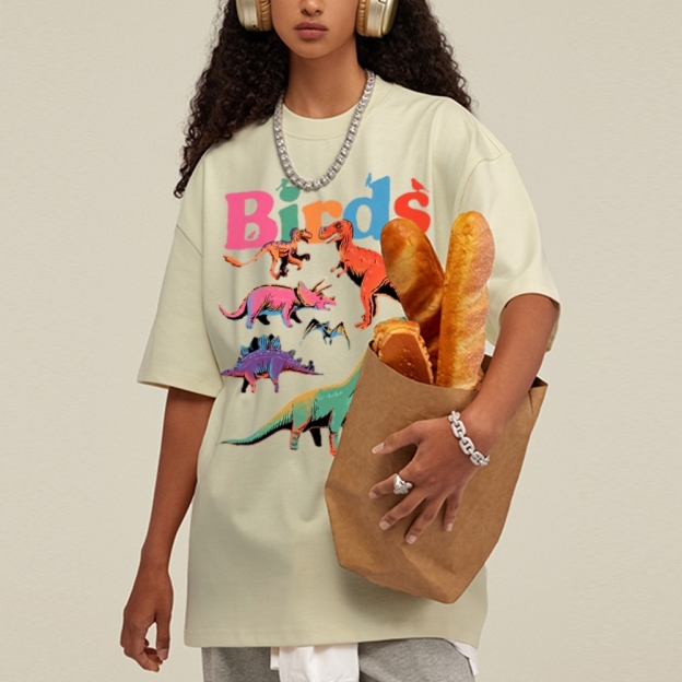 Birds Unisex Vintage Washed Tee