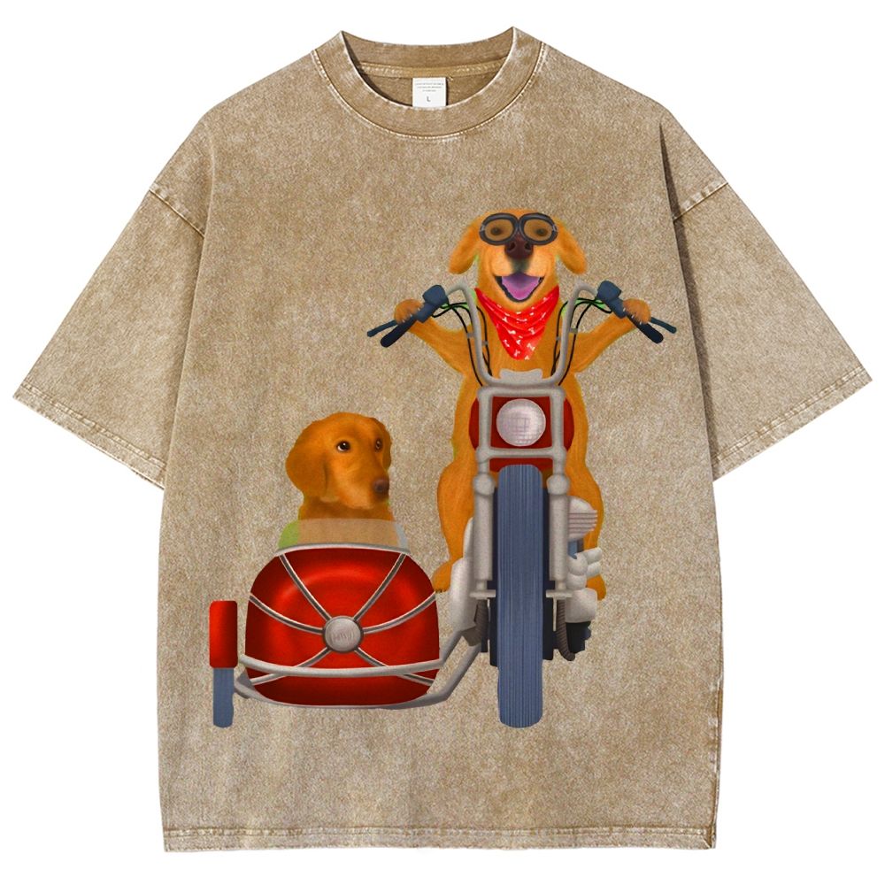 Leisure Day Unisex Vintage Washed Tee