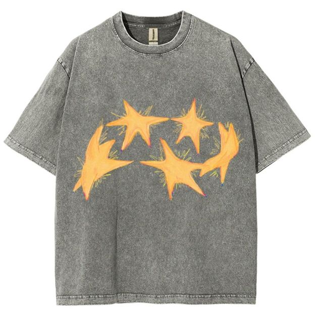 Circle Of Stars Unisex Vintage Washed Tee