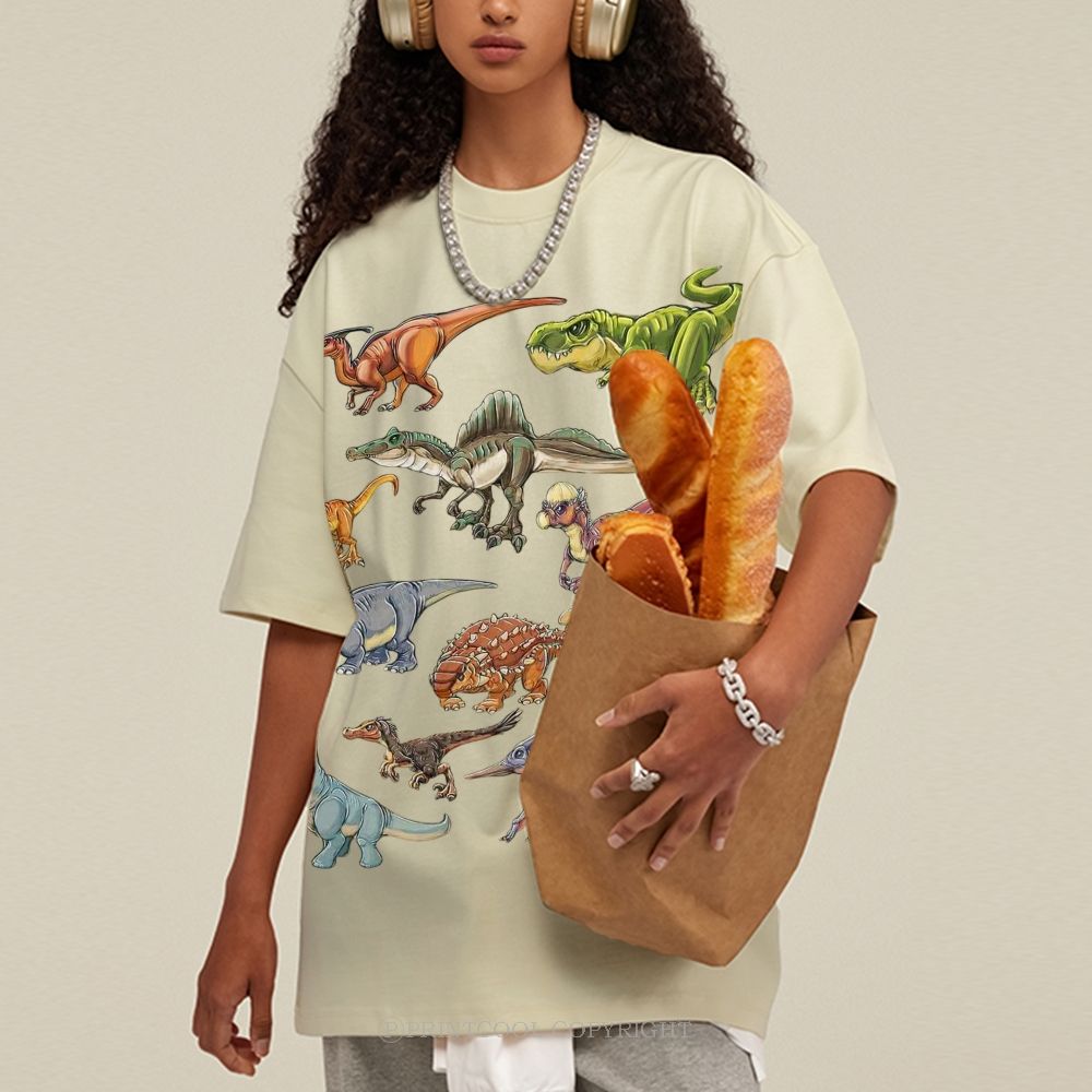 Cool Dinosaurs Unisex Vintage Washed Tee