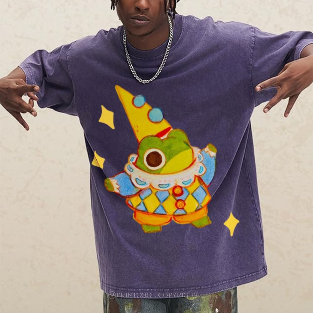 Star Frog Unisex Vintage Washed Tee