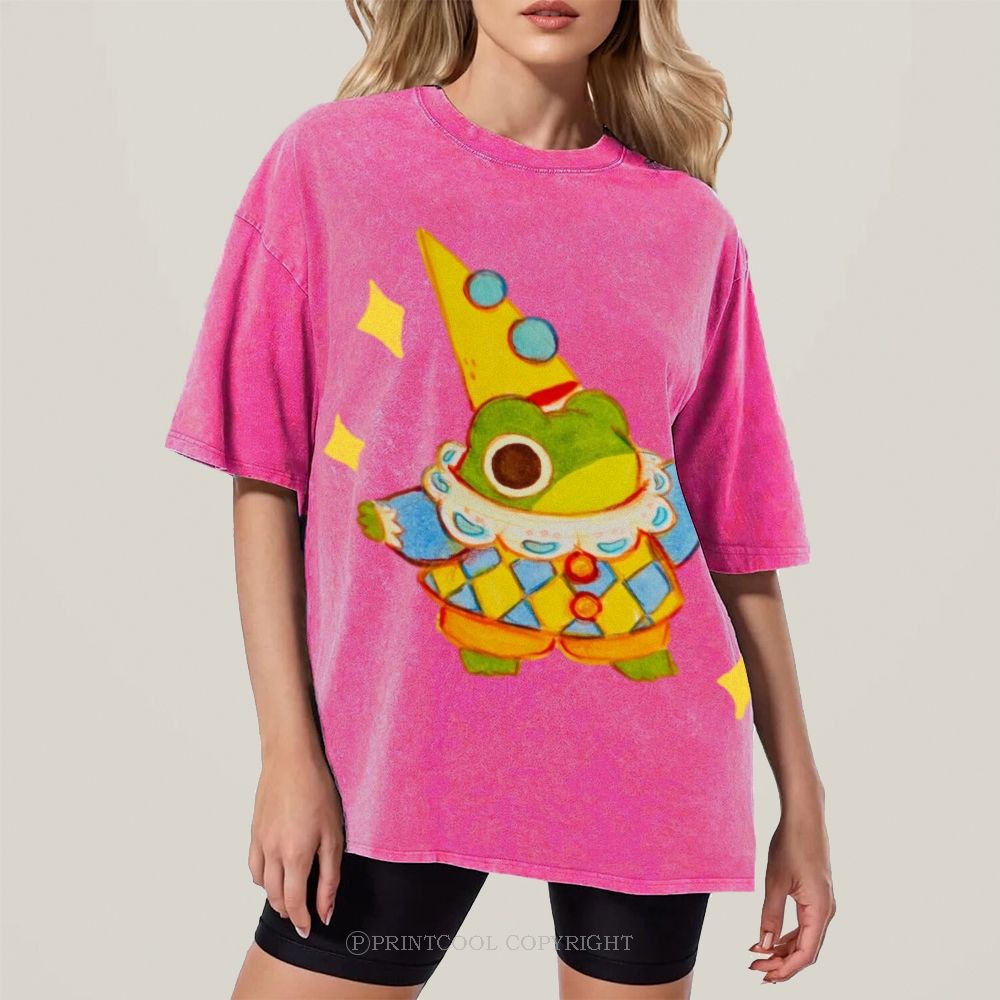 Star Frog Unisex Vintage Washed Tee