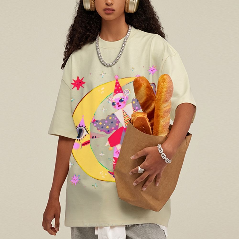 Star Clown Unisex Vintage Washed Tee