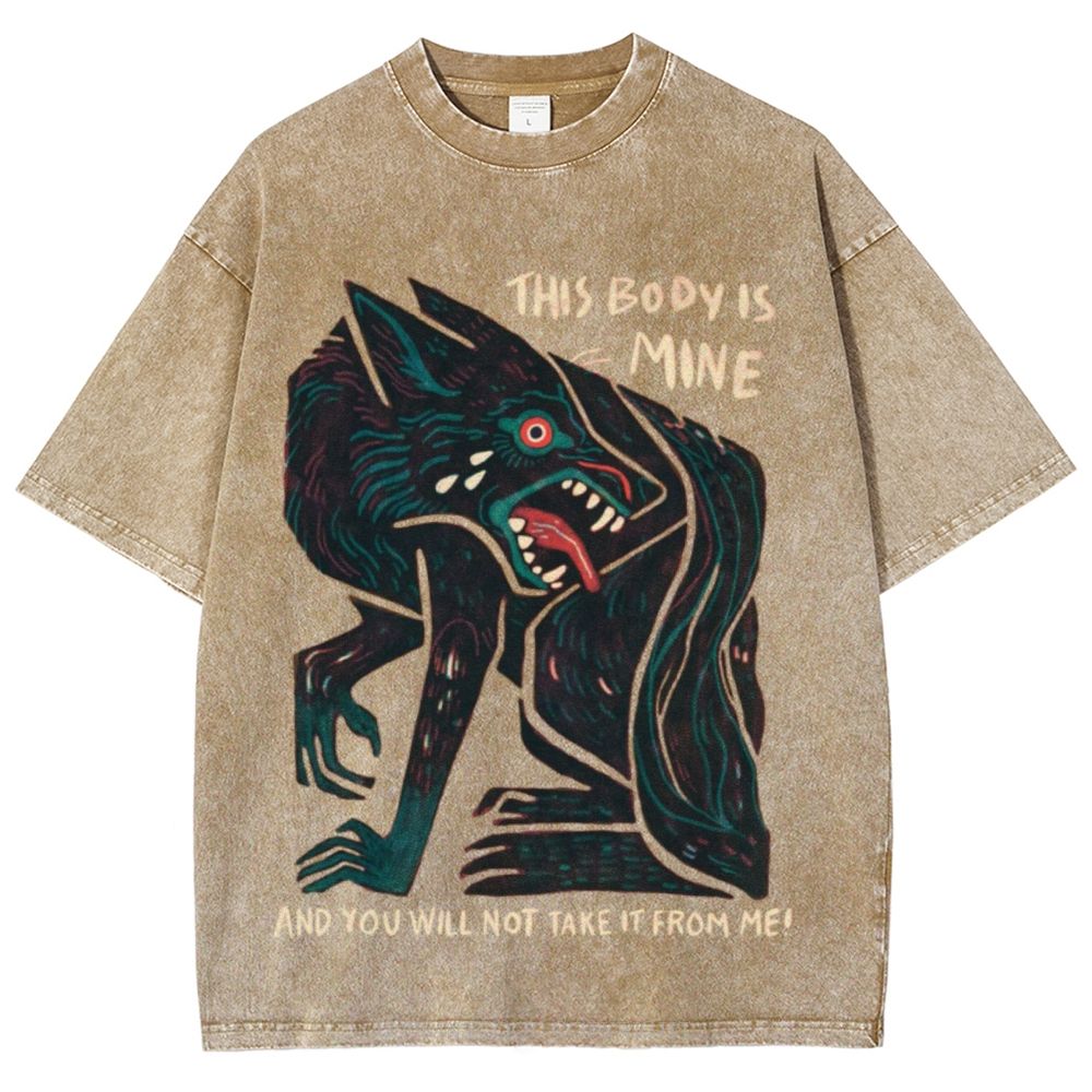 The Body Is Mine Unisex Vintage Washed Tee