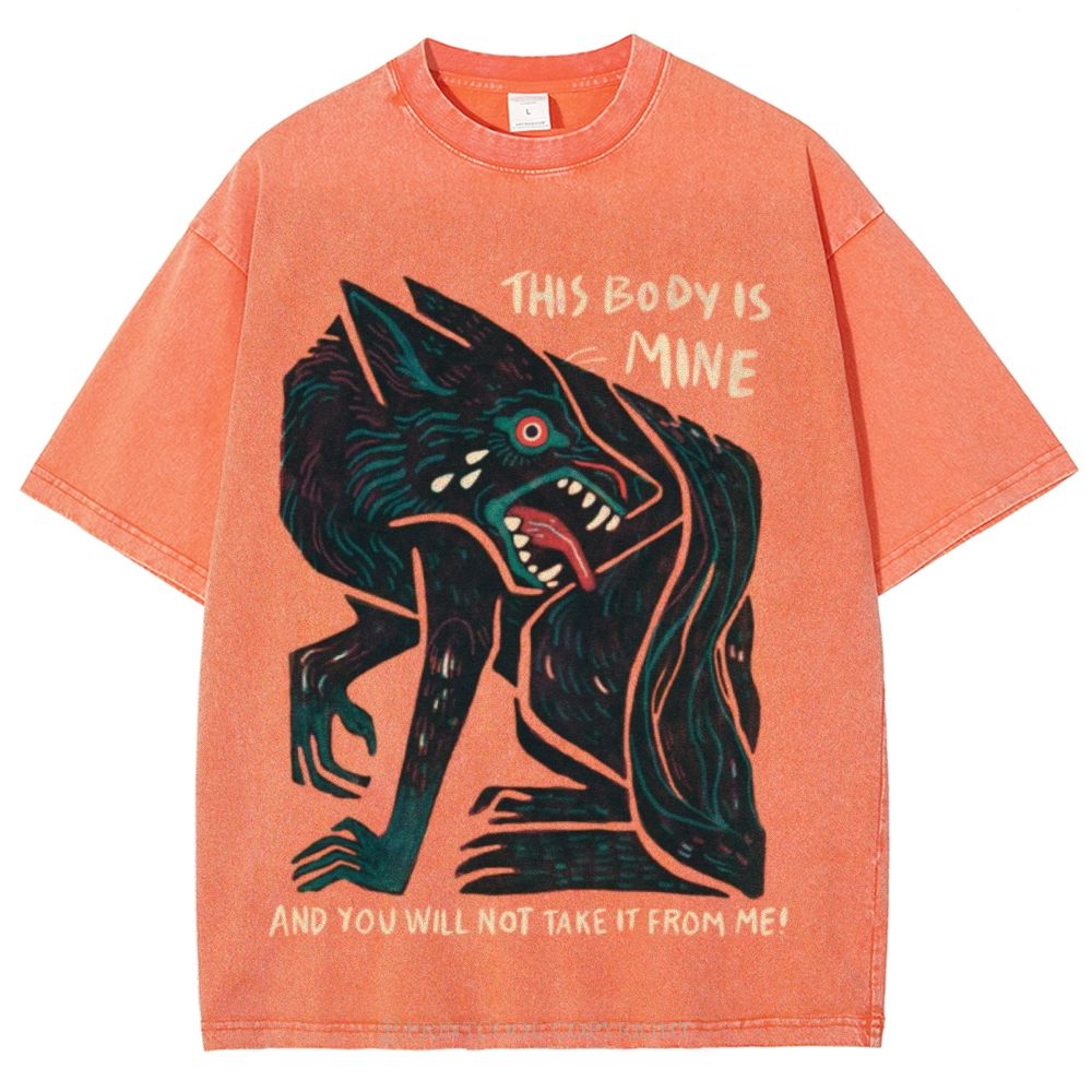 The Body Is Mine Unisex Vintage Washed Tee