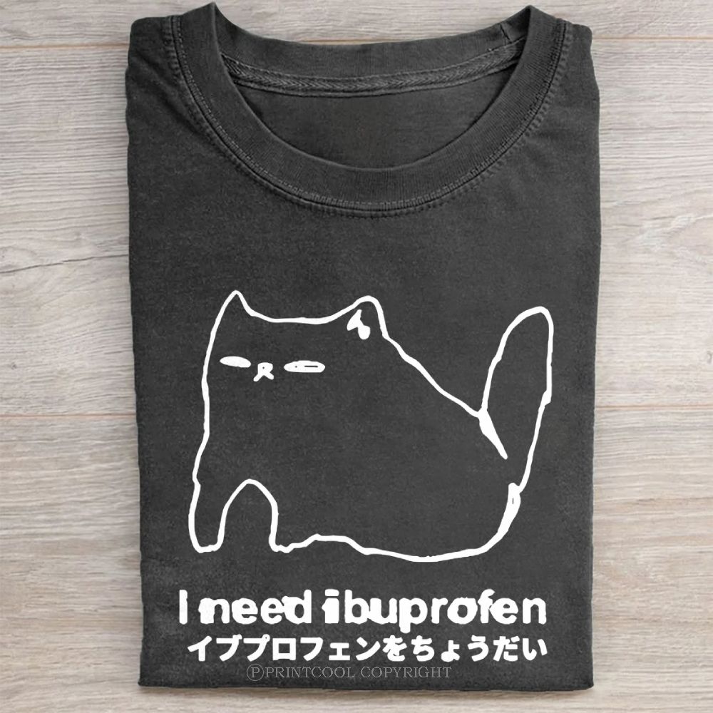 I Need Ibuprofen Unisex Vintage Washed Tee