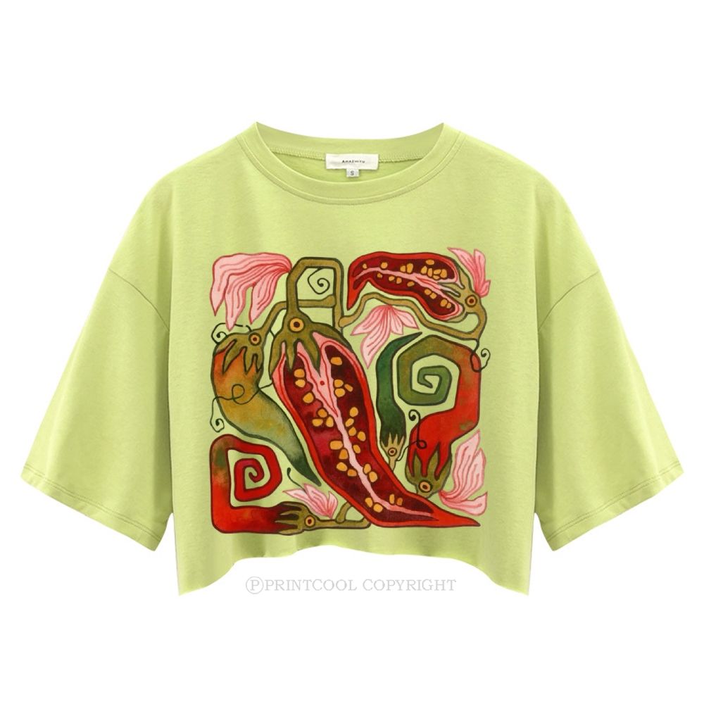 Hot Pepper Women's Crop Tops