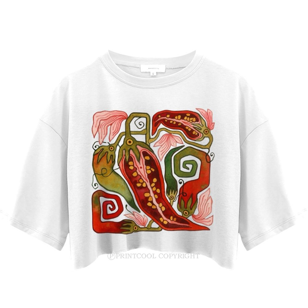 Hot Pepper Women's Crop Tops