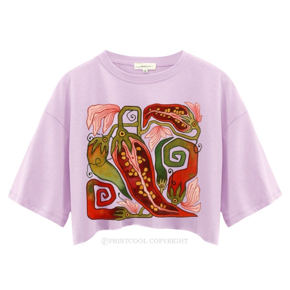 Hot Pepper Women's Crop Tops