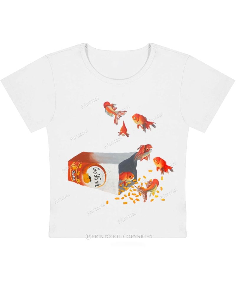 Seven Goldfishes Baby Tee