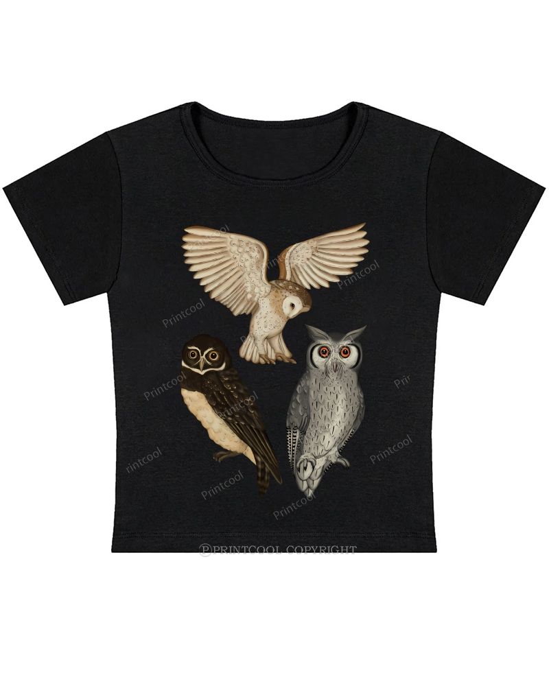 Three Owls Baby Tee