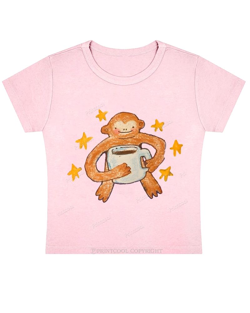 Star Monkey Baby Tee