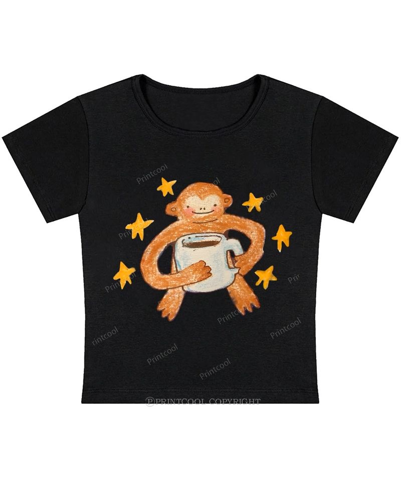 Star Monkey Baby Tee