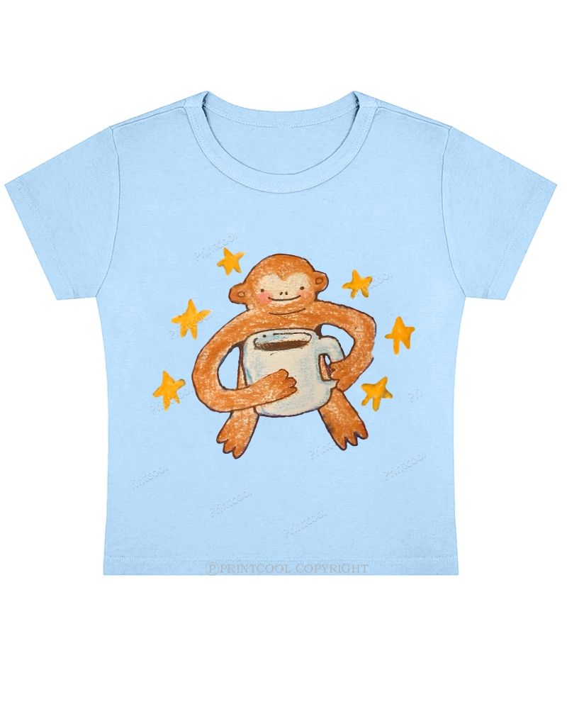 Star Monkey Baby Tee