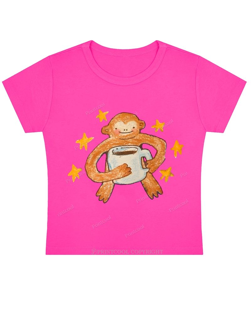 Star Monkey Baby Tee