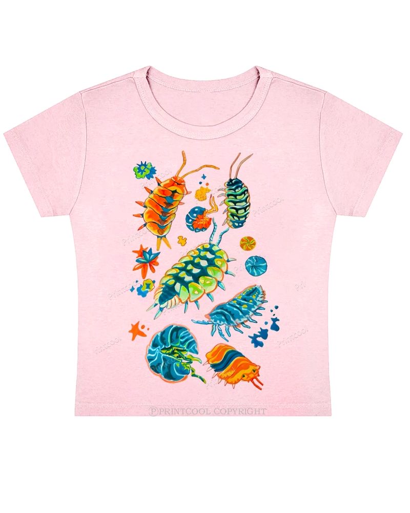 Colorful Insects Baby Tee