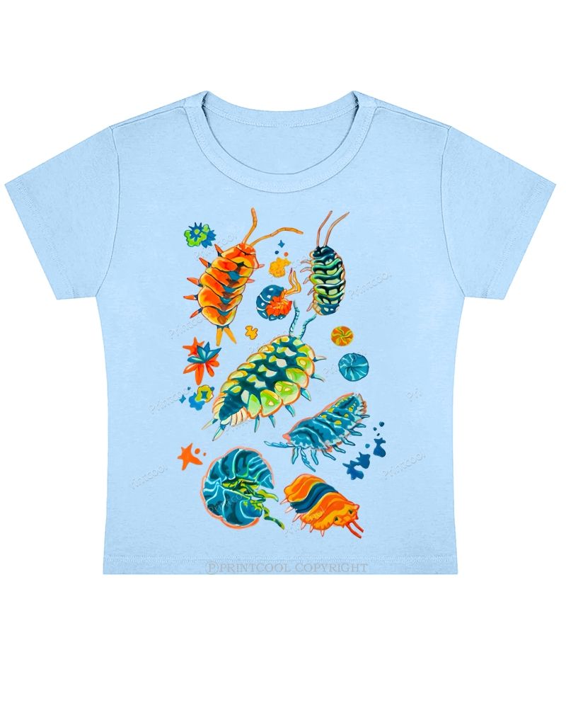 Colorful Insects Baby Tee