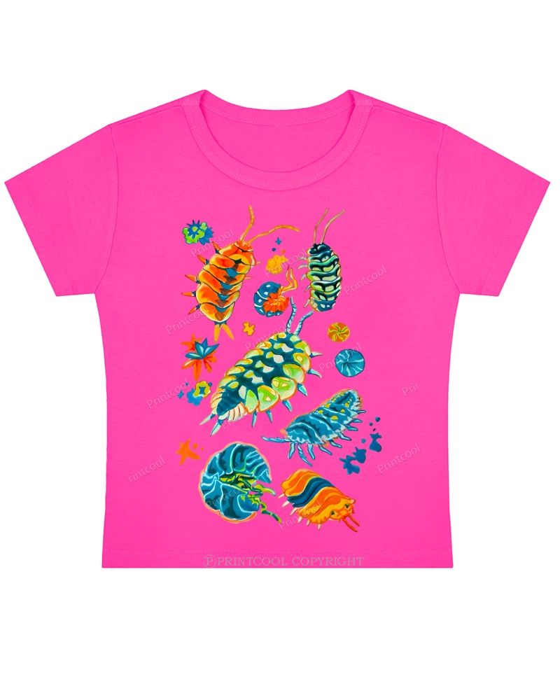 Colorful Insects Baby Tee