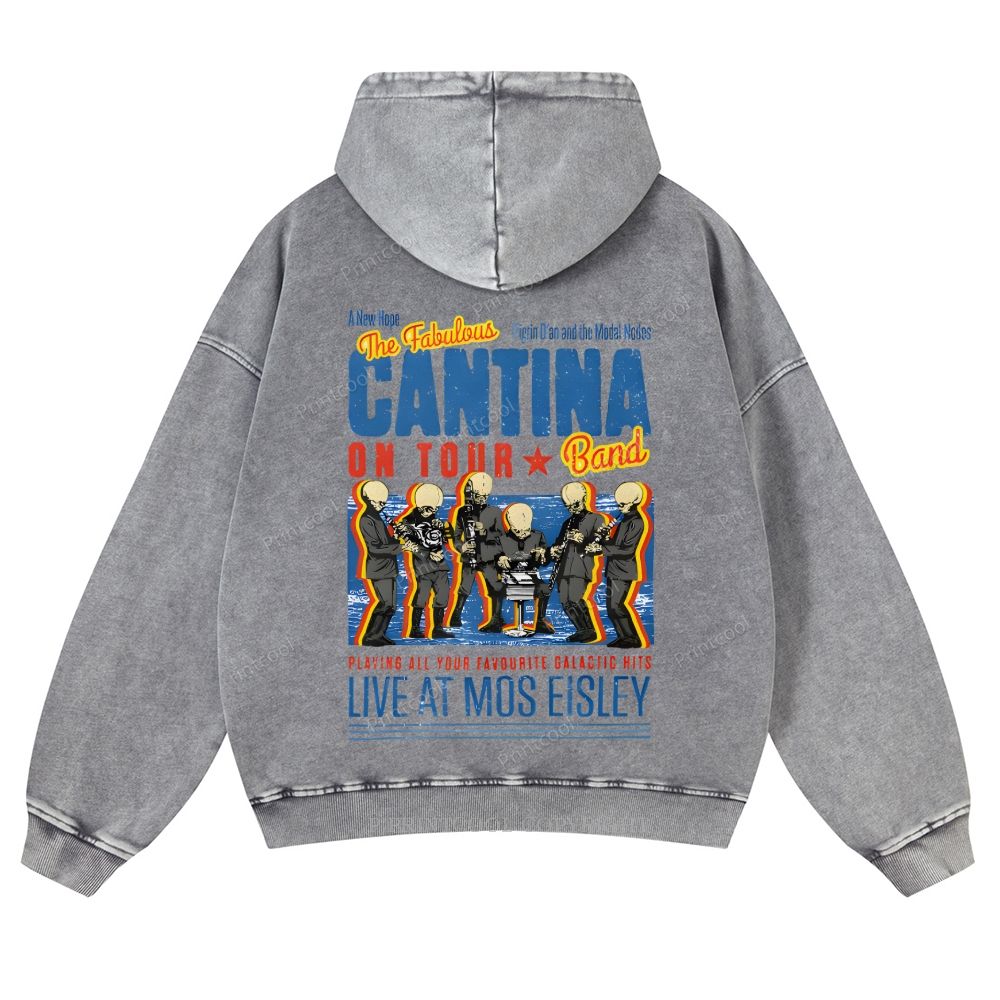 Fabulously Cantina Band: Star Wars Tour Design Casual Washed Hoodie
