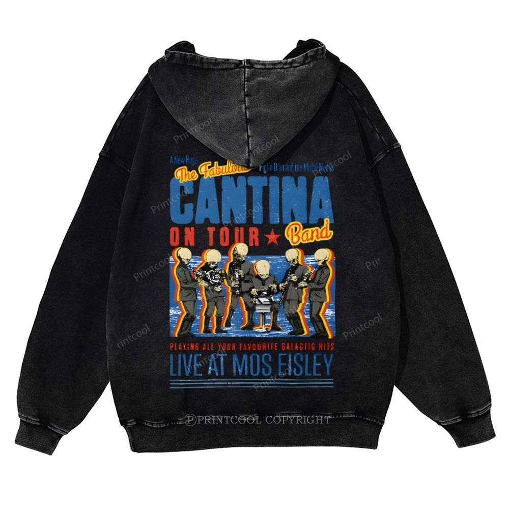Fabulously Cantina Band: Star Wars Tour Design Casual Washed Hoodie