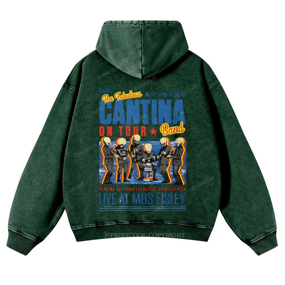 Fabulously Cantina Band: Star Wars Tour Design Casual Washed Hoodie