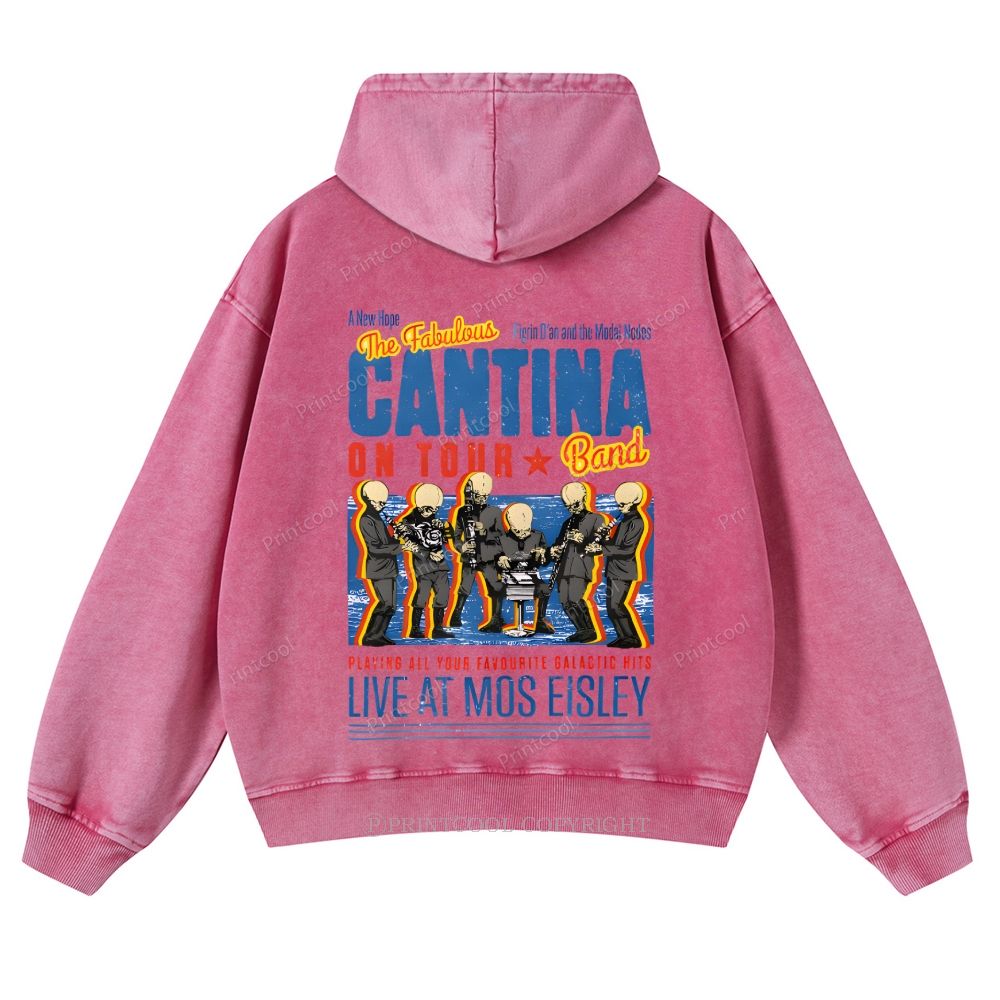 Fabulously Cantina Band: Star Wars Tour Design Casual Washed Hoodie