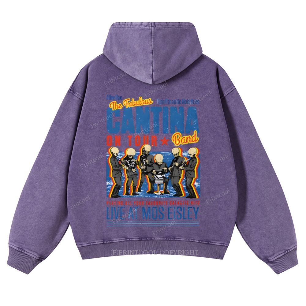 Fabulously Cantina Band: Star Wars Tour Design Casual Washed Hoodie