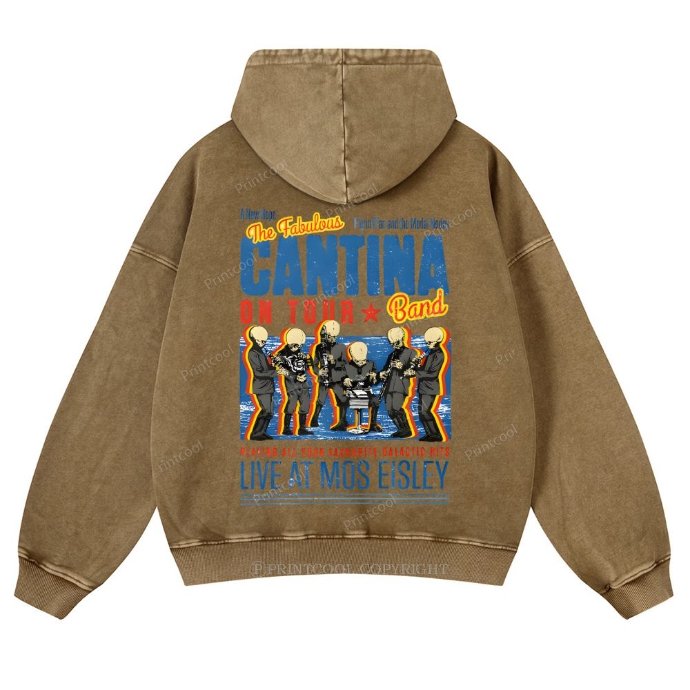 Fabulously Cantina Band: Star Wars Tour Design Casual Washed Hoodie